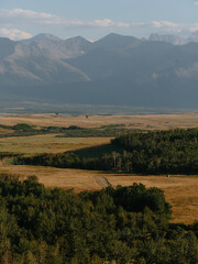 Farming near Waterton Lakes National Park, Alberta, Canada
