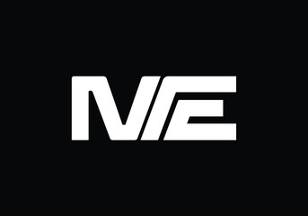 Initial Monogram Letter M E Logo Design Vector Template. M E Letter Logo Design
