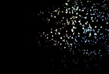 Dark Blue, Yellow vector pattern with polygonal style.