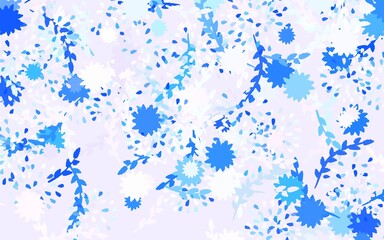 Obraz na płótnie Canvas Light Pink, Blue vector elegant background with flowers