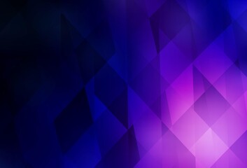Obraz premium Dark Purple vector pattern in square style.