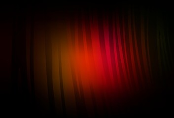 Dark Red, Yellow vector template with curved lines.