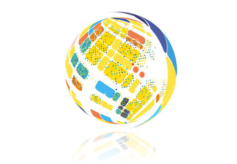 イラスト　球体　イメージ