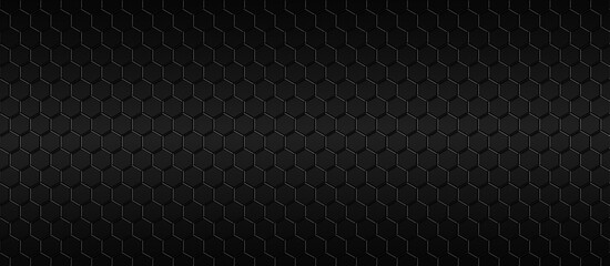 Background Of Hexagon black Similar Spiderman nano.  horizontal for design honeycomb texture for pattern and backdrop. © chathuporn