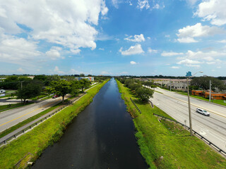 Canal Davie Florida between Orange Drive and Griffin Road