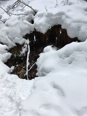 snowy mountain side