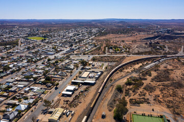 The outback mining town of  Broken hill in the far west of New South Wales, Australia.