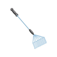 garden rake detailed style icon vector design