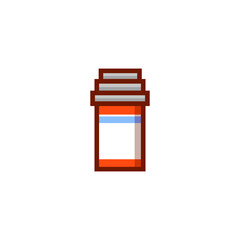 painkiller bottle icon graphic vector