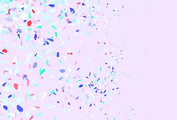 Light Green, Red vector elegant pattern with leaves.