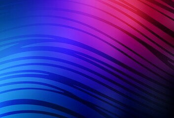 Dark Blue, Red vector pattern with lines.