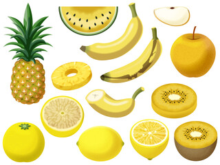 黄色い果物