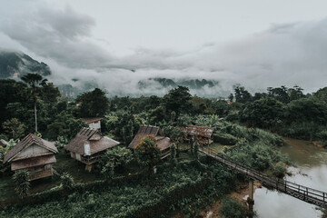 Beautiful small village in Vang Vieng