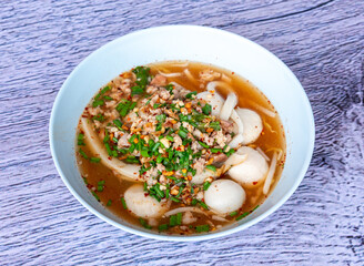 Thai Food Mixes of Noodles and Rice Dishes 