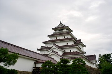 The Japanese castle in Fukushima.
