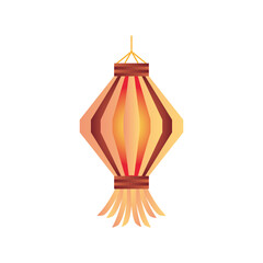diwali lantern detailed style icon vector design