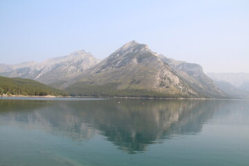 Haze On Minnewanka, Banff National Park, Alberta
