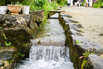 The small stream in Japan.