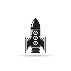 Obraz premium rocket and spaceship icon vector