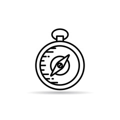 compass line icon vector illustration