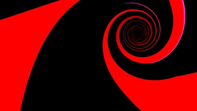 Shards of Sharp Red Chevrons Flying Towards Viewer Offset Centre