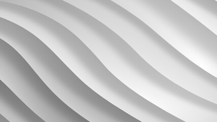 White gray gradient geometric abstract background. Elegant curved lines and shape with color graphic design. 3d Rendering.