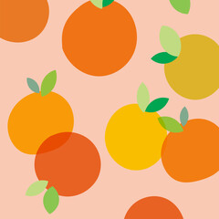 Colourful orange pattern template