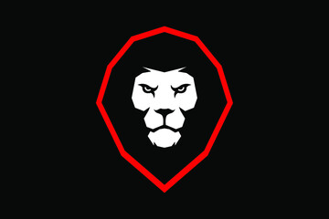 Simple Geometric Design of Power Lion Head