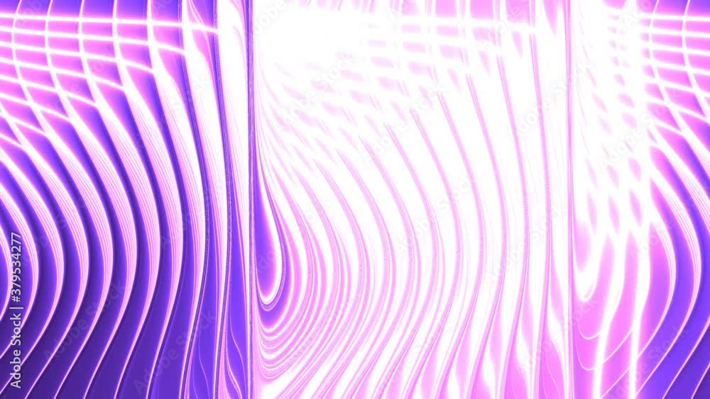 Poster pink and purple threads of lines bars vertical grid pattern
