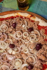 Pizza tuna fish