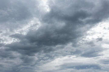 Fototapeta premium Background of dark clouds before a thunder-storm