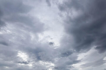 Background of dark clouds before a thunder-storm