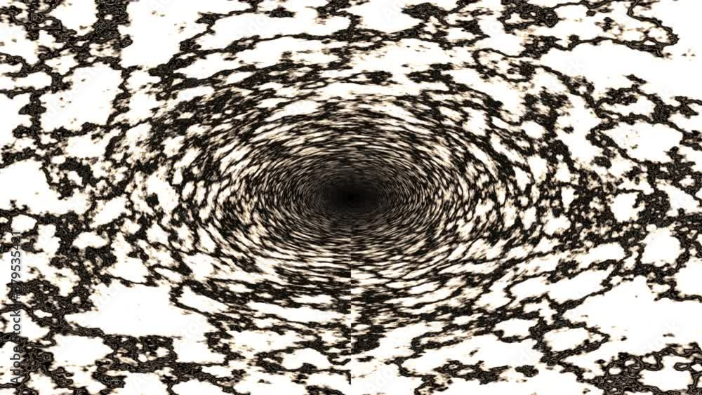 Poster cloud vector noise pattern tunnel extruded