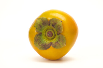 Closeup persimmons isolated on a white background