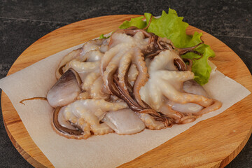 Raw seafood - octopus for cooking