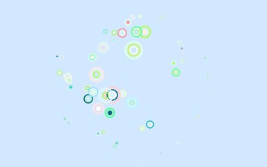 Light Multicolor vector backdrop with dots.