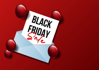 Black friday sale banner layout graphic vector background