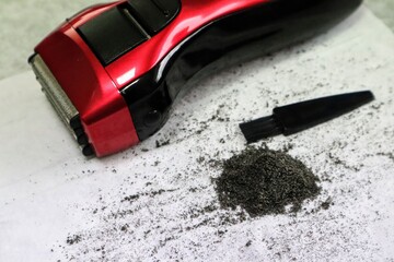 日本製の電気シェーバーの掃除後