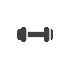 Dumbbell vector icon. filled flat sign for mobile concept and web design. Fitness barbell glyph icon. Symbol, logo illustration. Vector graphics