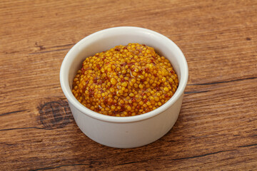 Dijon mustard sauce with seeds