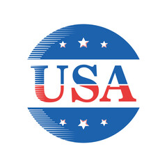 usa seal stamp detailed style icon vector design