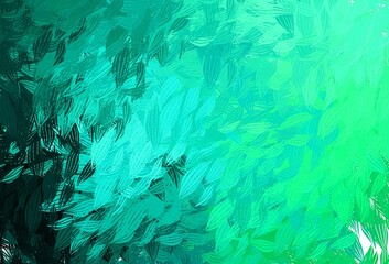 Light Green vector backdrop with memphis shapes.