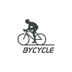 Awesome bicycle silhouette logo design inspiration