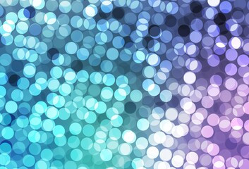 Light Pink, Blue vector texture with disks.