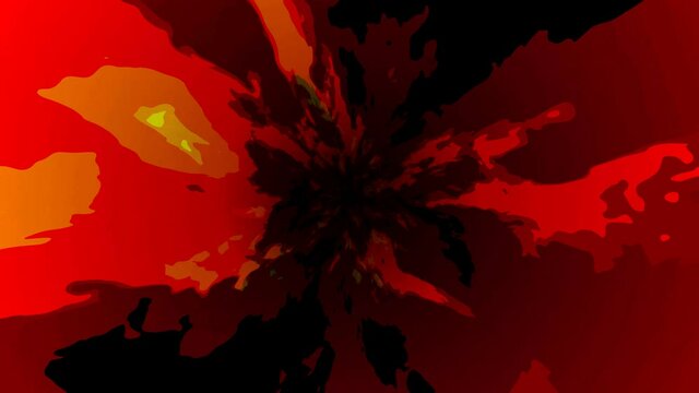 Posterized Morphing Burning Halftone Fire Burnt Tunnel