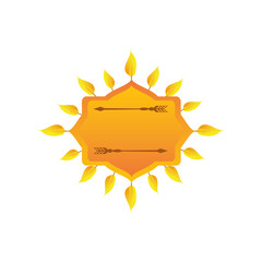 golden arrows about hindu decoration