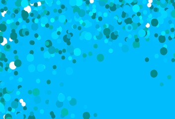 Light BLUE vector pattern with spheres.