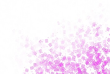 Light Pink vector layout with flat lines, dots.