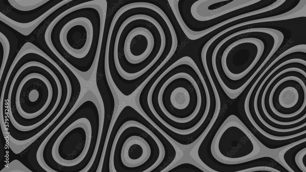 Poster mask monochrome greyscale of morphing grey blobs