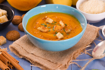 Pumpkin cream soup.
